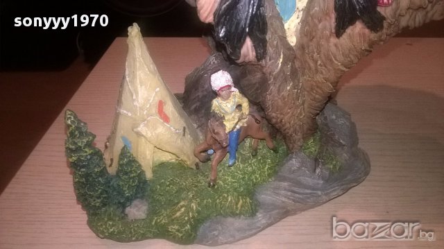 Индиански вожд-40х30см-внос швеицария, снимка 7 - Антикварни и старинни предмети - 17007797