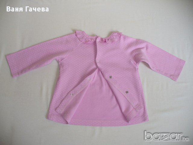 Розова блузка , снимка 2 - Бебешки блузки - 16498658