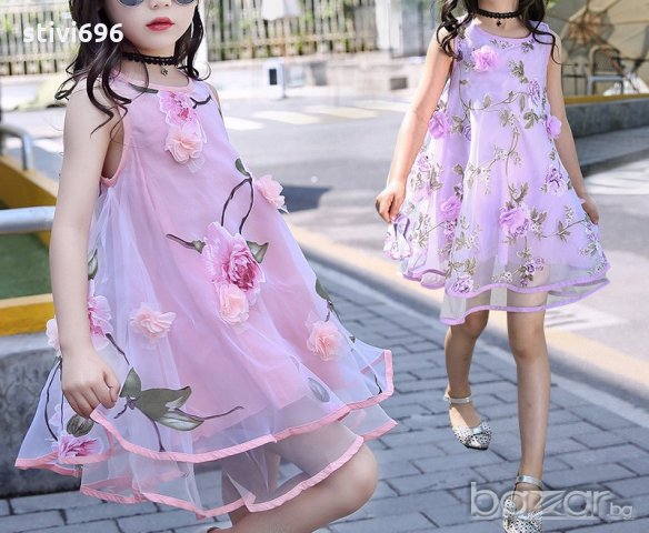 Детска рокля 70/40 лилава. 100 % Ново., снимка 3 - Детски рокли и поли - 18624957