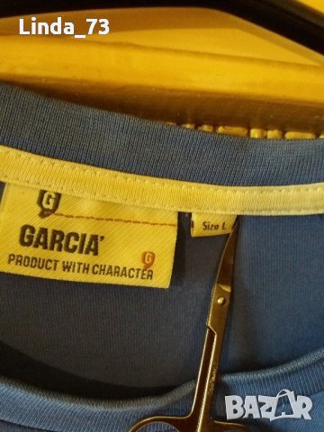 Мъж.тениска-"GARCIA"-jeans,цвят-св.синя. Закупена от Германия., снимка 6 - Тениски - 21859166