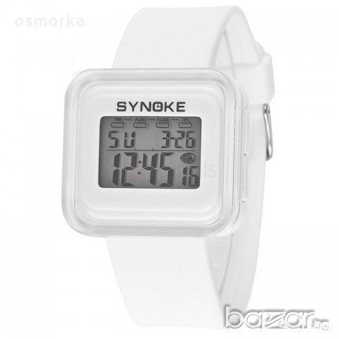Synoke нов дамски спортен часовник много функции бял