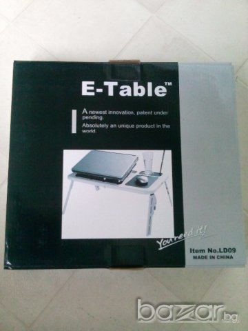 Най-добра цена! Нова охлаждаща масичка за лаптоп E-Table, снимка 5 - Лаптоп аксесоари - 11462992