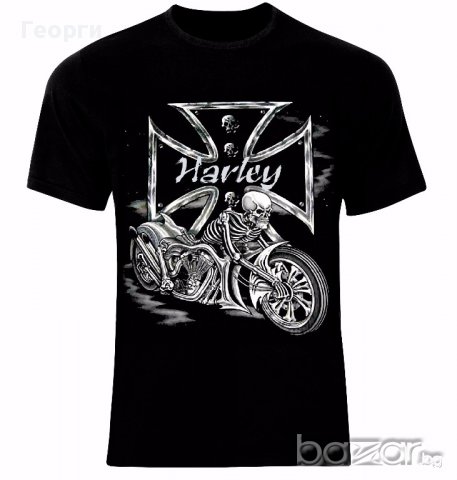  Harley Davidson Motorrad Biker Rocker Tattoo Тениска Мъжка/Дамска S до 2XL, снимка 1