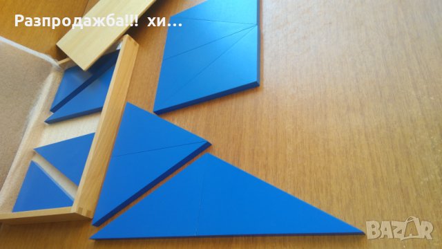 Правоъгълни разностранни триъгълници Монтесори 12бр. в кутия, снимка 4 - Образователни игри - 24999377