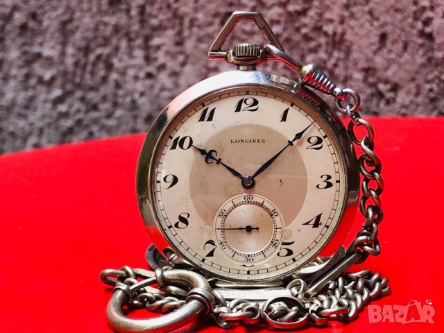 Longines Art Deco джобен часовник-перфектен!, снимка 1 - Джобни - 25060962