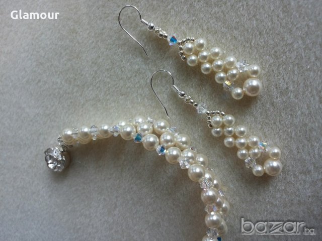 Перлени обеци, снимка 3 - Обеци - 19507048