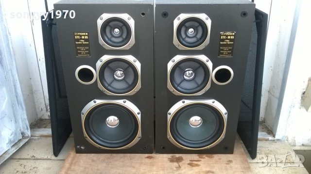 fisher ste-m95 3way 2x120w-тонколони-внос швеицария, снимка 2 - Тонколони - 24220107