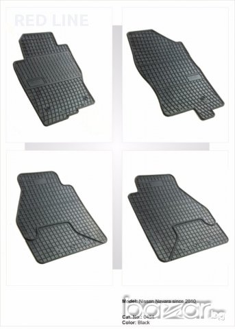 Автомобилни гумени стелки Frogum за Nissan Navara/Pathfinder след 2010г.