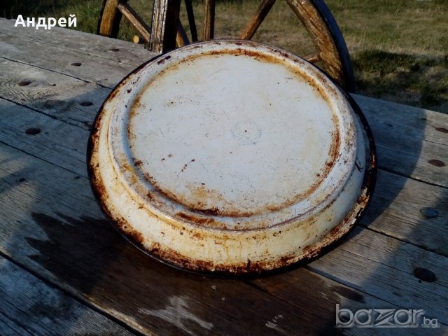 Емайлирана тава, снимка 6 - Антикварни и старинни предмети - 19274435