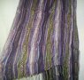 Атрактивен копринен шал с ламена нишка, снимка 6