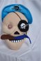 Плюшена играчка пиратска глава и пиратска, черна възглавничка-028, снимка 1 - Плюшени играчки - 13398989