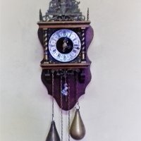Холандски стенен часовник, снимка 8 - Антикварни и старинни предмети - 25789344
