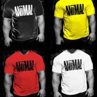 Хит!  Мъжка тениска ANIMAL с FITNESS принт! Поръчай тениска С Твоя Снимка или идея!, снимка 1 - Тениски - 10169266