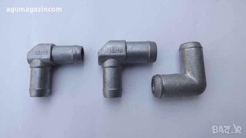 алуминиево коляно 90°, размери 16-16 мм,16-19,19-19мм, снимка 1