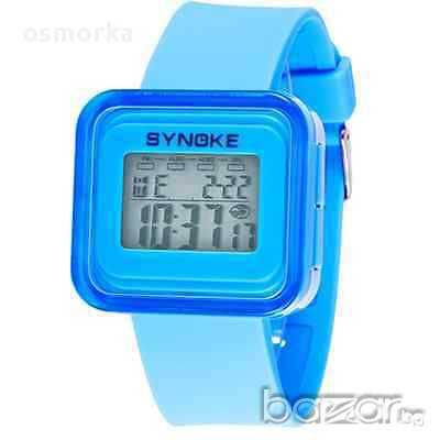 Synoke нов дамски спортен часовник много функции син, снимка 1