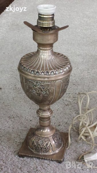 20-те години Електрич.Сребърна Лампа Art Deko/Маркирана 800, снимка 1