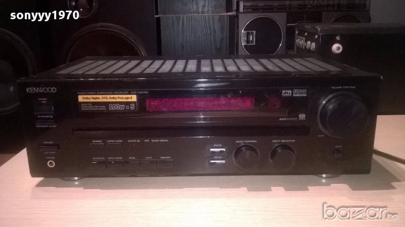 Kenwood krf-v5070d receiver 5x100w-внос швеицария, снимка 1