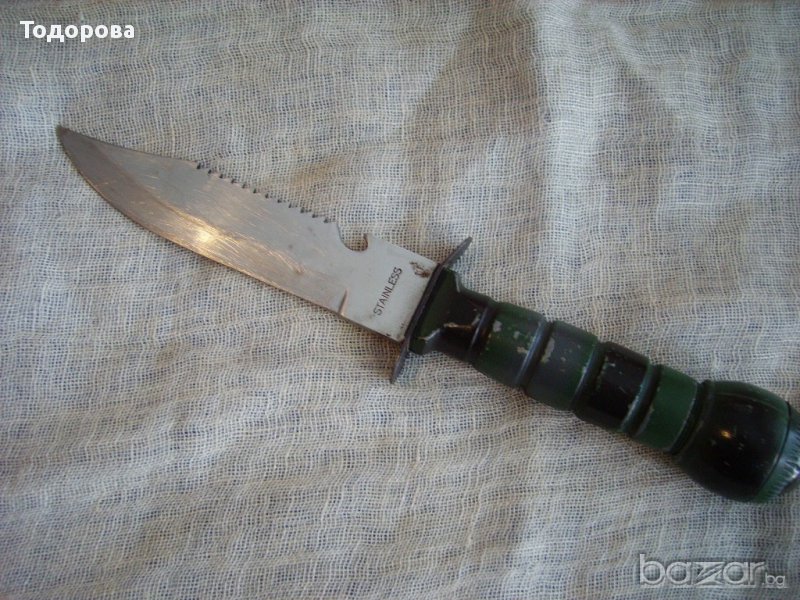 Военен десантен нож с компас, снимка 1