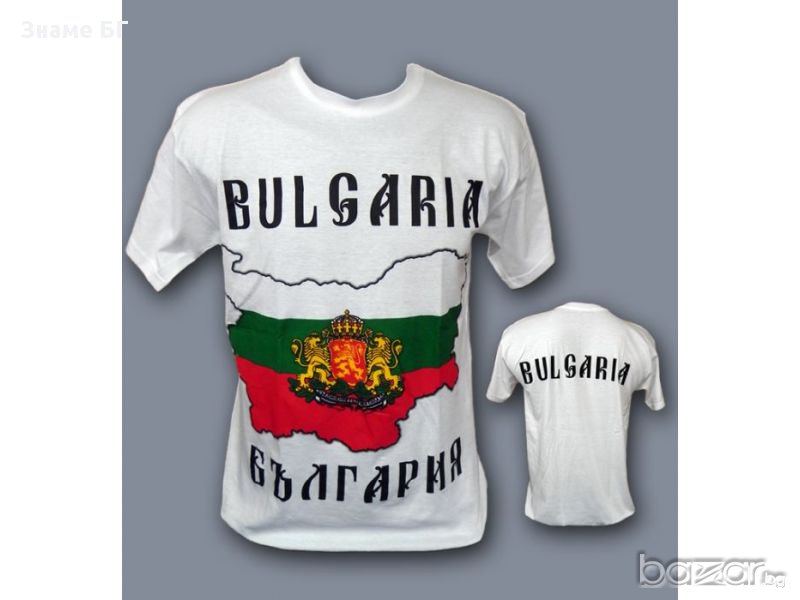 патриотична тениска  България - Граници и герб, снимка 1