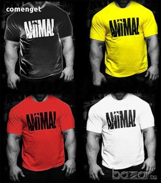 Хит!  Мъжка тениска ANIMAL с FITNESS принт! Поръчай тениска С Твоя Снимка или идея!, снимка 1