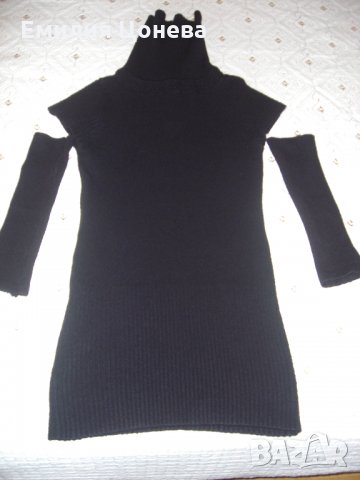 черно поло, снимка 1 - Блузи с дълъг ръкав и пуловери - 22904344