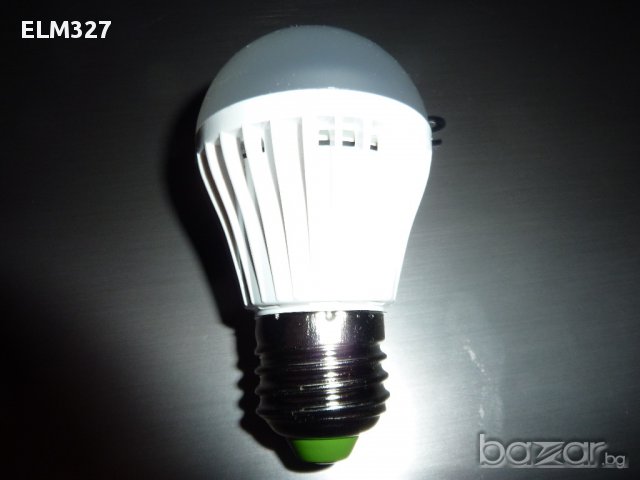 LED Е27 лампа 5w със сензор за звук и светлина, снимка 5 - Лед осветление - 8333303