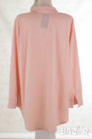 Дълга дамска риза цвят сьомга марка Kabelle 5XL, снимка 4 - Ризи - 25700206