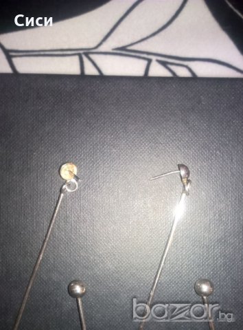 сребърни обеци дизайнерски, снимка 2 - Обеци - 19033786