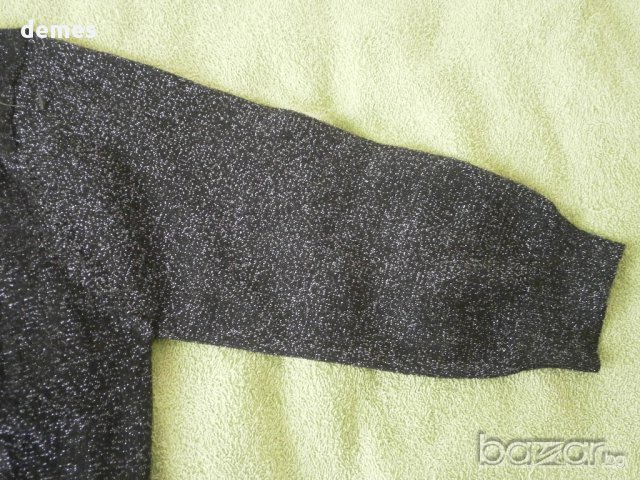  Къса жилетчица в черно с ламе T A L L Y W E I J L, нова, размер м, снимка 3 - Жилетки - 9926388