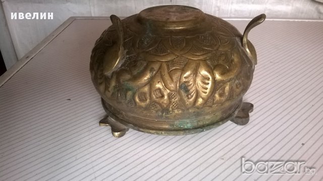 стар бронзов пепелник, снимка 3 - Антикварни и старинни предмети - 13996513