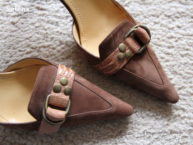 Елегантни обувки Casadei - естествена кожа, снимка 2 - Дамски обувки на ток - 9048754