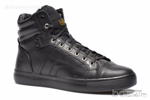 Нови черни кожени кецове G Star Augur III Kayvan оригинал, снимка 10 - Кецове - 15500904