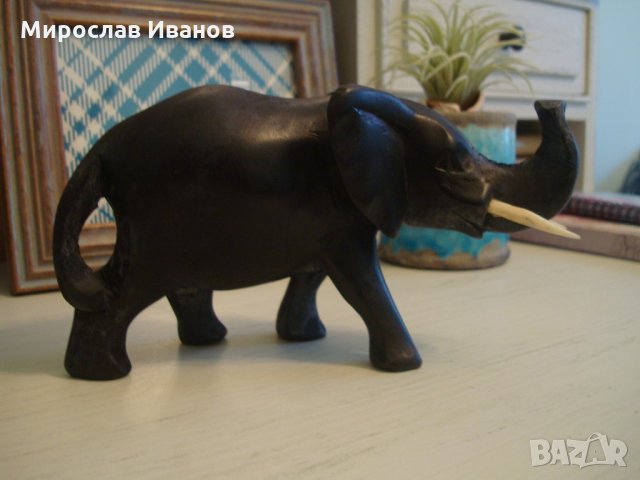 дървена слон от Уганда, снимка 2 - Колекции - 21532703