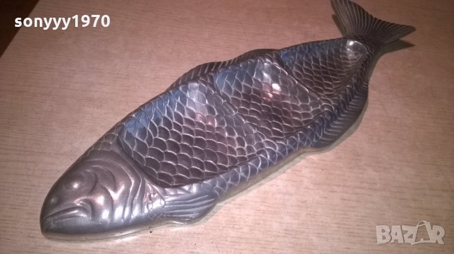 голяма риба-ретро колекция-масивна-50х17см-внос швеция, снимка 4 - Колекции - 25384425