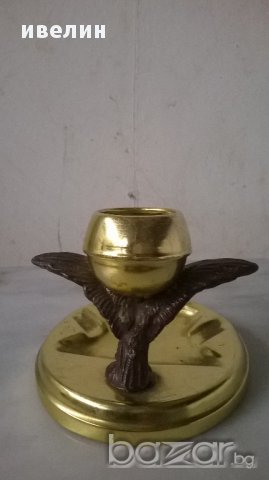 фигуративен пепелни със свещник, снимка 3 - Антикварни и старинни предмети - 17547419