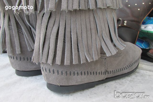 нови MINNETONKA original дамски ботуши,N- 40- 41,100% висококачествен естествен набук,GOGOMOTO.BAZAR, снимка 16 - Дамски ботуши - 21069746
