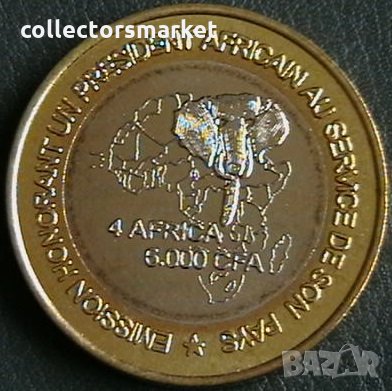 6000 франка 2003, Камерун, снимка 2 - Нумизматика и бонистика - 25893229