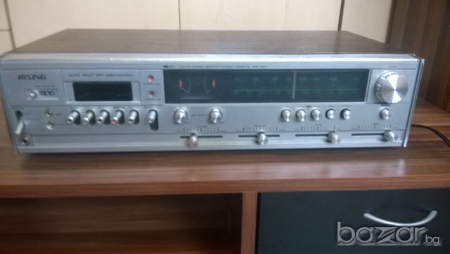 rising str-303-ic fet am/fm stereo receiver/cassette tape deck-54см..., снимка 1 - Ресийвъри, усилватели, смесителни пултове - 7711154