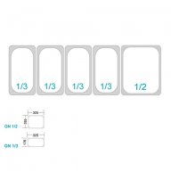 1.Хладилна поставяща се отгоре витрина 1,2 м х 0,4 м - за 3x 1/3 + 1x 1/2 GN-контейнер номер на арти, снимка 5 - Витрини - 11647818