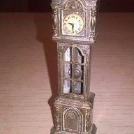 Мини ретро колекция часовник с махало-месинг-9х3х2см-внос швеицария, снимка 5 - Антикварни и старинни предмети - 17522437