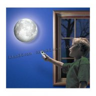 Стенна Нощна лампа Луна с дистанционно - КОД 1114, снимка 6 - Други - 13604889