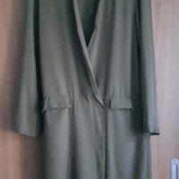 ZARA  - зелено тънко манто, снимка 4 - Палта, манта - 19783086