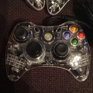 Xbox360 Afterglow Wired Controller - ЛИЦЕНЗИРАН прозрачен /контролер с кабел - употребяван, снимка 3 - Аксесоари - 16939085