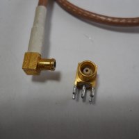 СВЧ кабел с букси за платков монтаж, снимка 2 - Друга електроника - 23054884