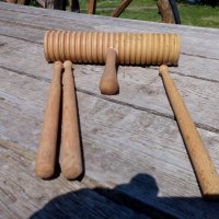 Стар дървен музикален инструмент, снимка 1 - Антикварни и старинни предмети - 23432872