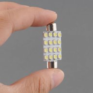 Сулфидна, диодна крушка с 16 3528-SMD LED диода 12V DC, сулфидни габаритни лед крушки, снимка 2 - Аксесоари и консумативи - 7176758