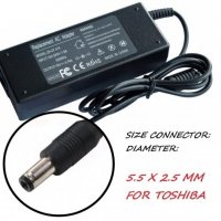 Ново зарядно за TOSHIBA лаптоп от 220V на 90W/19V, снимка 1 - Захранвания и кутии - 16796812