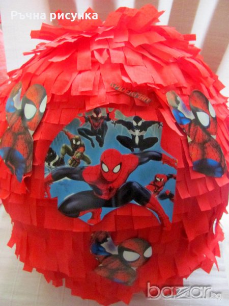 Пинята Спайдърмен +маска  и конфети подарък  , снимка 1