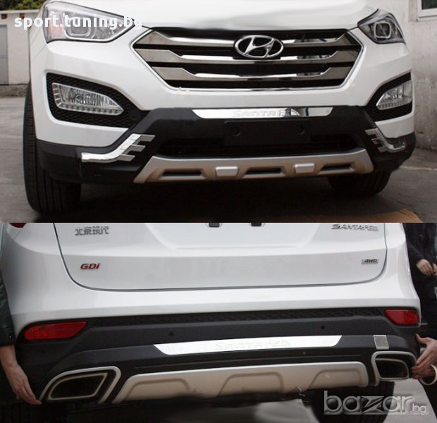 Преден и заден ролбар за Хюндай Санта Фе / Hyundai Santa Fe (2010-2012), снимка 1