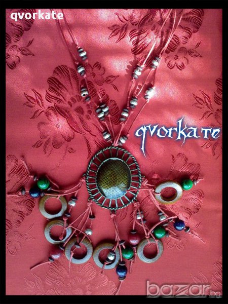 Колие със стоманена плочка, снимка 1